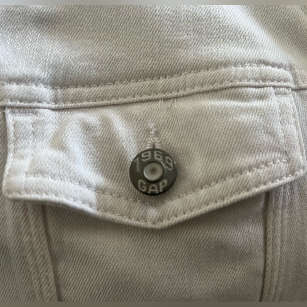GAP White Women's Denim Jacket - Picture 3 of 10